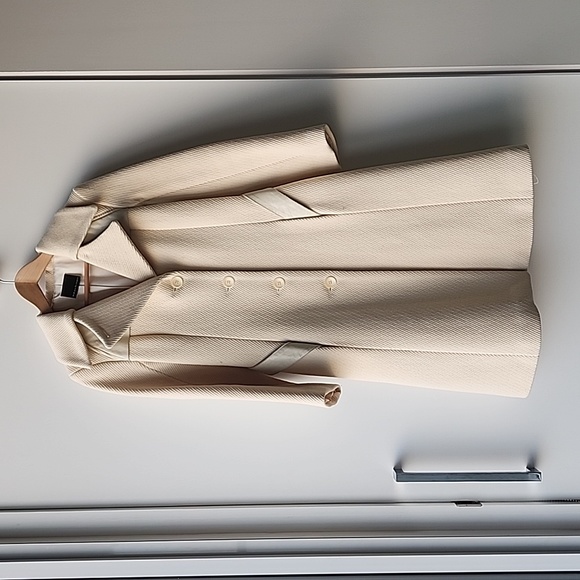 Mackage Jackets & Blazers - Mackage Wool Blend Real Leather Trim Stunning Trench Style Belted Coat